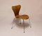 Teak 3107 Dining Chairs by Arne Jacobsen for Fritz Hansen, 1996, Set of 2 1