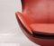 Egg chair nr. 3316 in pelle di Arne Jacobsen per Fritz Hansen, 2001, Immagine 4