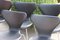 Leather 3107 Dining Chairs by Arne Jacobsen for Fritz Hansen, 1960s, Set of 6 4