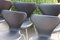Leather 3107 Dining Chairs by Arne Jacobsen for Fritz Hansen, 1960s, Set of 6, Image 4