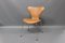 Silla de comedor 3107 de cuero de Arne Jacobsen, años 80, Imagen 1
