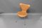 Silla de comedor 3107 de cuero de Arne Jacobsen, años 80, Imagen 5