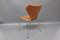 Silla de comedor 3107 de cuero de Arne Jacobsen, años 80, Imagen 6