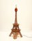 Italian Wooden Tour Eiffel Sculpture with Light, 1960s 2