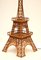 Italian Wooden Tour Eiffel Sculpture with Light, 1960s 6