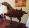 Large Chinese Polychrome Carved Wood Tang Horse 4
