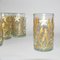Antique Art Nouveau Gold & Enamel Painted Craquele Tea Glasses, Set of 8 5