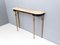 Italian Ebonized Beech & Marble Console Table, 1960s 6