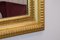 Espejo italiano de madera dorada, años 40, Imagen 6