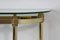 French Brass Mirror & Console Table, 1960s, Set of 2, Image 8