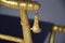 Silla plegable francesa Napoleón III antigua de pan de oro, Imagen 16
