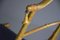 Silla plegable francesa Napoleón III antigua de pan de oro, Imagen 17
