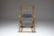 Antique French Napoleon III Gold Leaf Folding Chair, Image 2