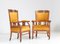 Antique Art Nouveau Oak Armchairs from H.F. Jansen & Zonen Hofleverancier, Set of 2, Image 2