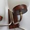 Mid-Century Rosewood and Opaline Glass Sconce 4