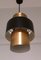 Lacquered Metal & Copper Ceiling Lamp, 1970s 4