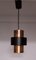 Lacquered Metal & Copper Ceiling Lamp, 1970s 1