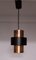 Lacquered Metal & Copper Ceiling Lamp, 1970s, Image 1