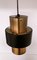 Lacquered Metal & Copper Ceiling Lamp, 1970s 3