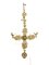 Antique Golden Metal Crucifix 1