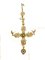 Antike Kruzifix aus vergoldetem Metall 7