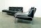 Verchromtes 3-Sitzer Sofa aus Schwarzem Leder von Gae Aulenti für Poltronova, 1960er 4