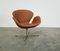 Cognac Aniline Leather Swan Chairs by Arne Jacobsen for Fritz Hansen, 1966, Set of 2 7