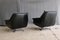 Danish Leather Swivel Lounge Chairs by Werner Langenfeld for ESA Møbler, 1960s, Set of 2 4