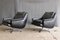 Danish Leather Swivel Lounge Chairs by Werner Langenfeld for ESA Møbler, 1960s, Set of 2, Image 5