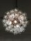 Lámpara de techo vintage con flores de cristal, Imagen 10