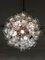 Vintage Deckenlampe aus Kristallglas in Blumen-Optik 10