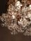 Vintage Deckenlampe aus Kristallglas in Blumen-Optik 4