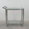 Vintage Steel & Crystal Serving Cart, 1960s, Immagine 4