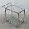 Vintage Steel & Crystal Serving Cart, 1960s, Immagine 3