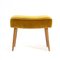 Mid-Century Italian Mustard Velvet Ottoman, 1950s 8