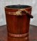 19th Century Naval Oak Fire Bucket With Royal Crest 2