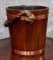 19th Century Naval Oak Fire Bucket With Royal Crest 3