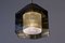 Lampada in vetro e ottone di Carl Fagerlund per Orrefors, anni '60, Immagine 7