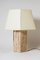 Vintage Travertine & Brass Marine Table Lamp by Dorian Caffot de Fawes 3