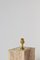 Vintage Travertine & Brass Marine Table Lamp by Dorian Caffot de Fawes 7