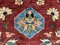 Großer afghanischer kazakfarbener Vintage Teppich 6