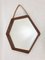 Italian Teak Mirror, 1950s 3