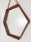 Italian Teak Mirror, 1950s 4