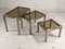 French Nesting Tables by Guy Lefèvre for Maison Jansen, 1970s, Set of 3 3