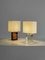 Lampes de Bureau en Verre Acrylique par Pierre Giraudon, France, 1970s, Set de 2 1