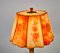 Art Deco Tischlampe mit floralem Muster 5