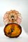 Lámpara de mesa Art Déco floral vintage, Imagen 10