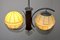 Mid-Century Chrom & Holz Deckenlampe 8