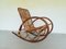 Mid-Century Wicker Rocking Chair 1