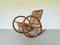 Mid-Century Wicker Rocking Chair, Immagine 3